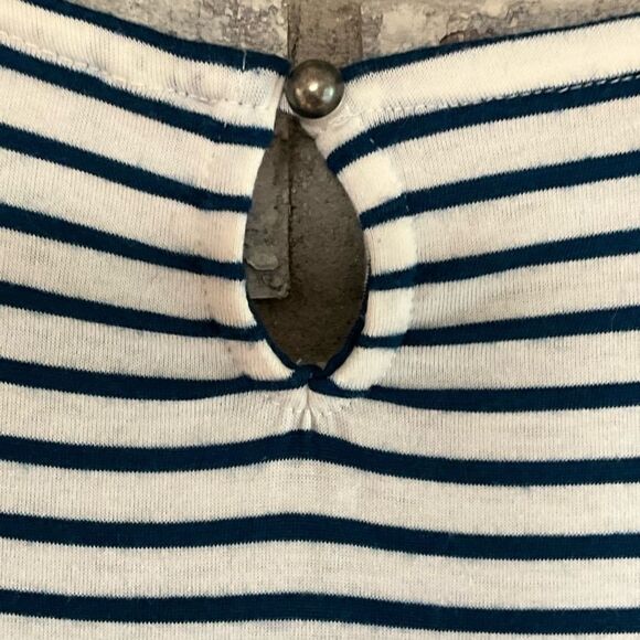 Est. 1946 Sleeveless Nautical Stripe Tank Top with Lace Detail – Size Small - Picture 4 of 7